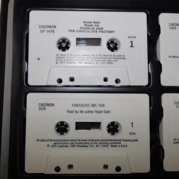 VTG The Roald Dahl SoundBook 5 Story Audio Cassette Collection 4 James Charlie + - Picture 7 of 8